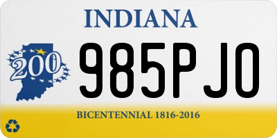 IN license plate 985PJO