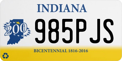 IN license plate 985PJS