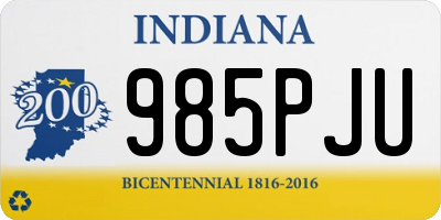 IN license plate 985PJU
