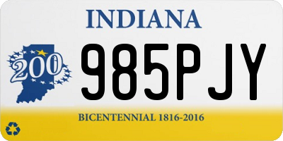 IN license plate 985PJY
