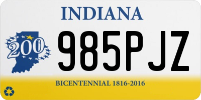 IN license plate 985PJZ