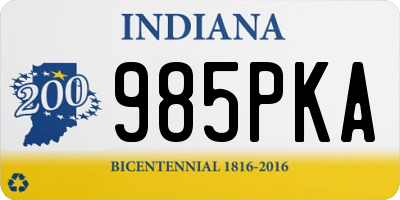 IN license plate 985PKA