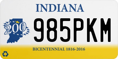 IN license plate 985PKM