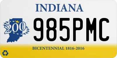 IN license plate 985PMC