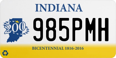 IN license plate 985PMH