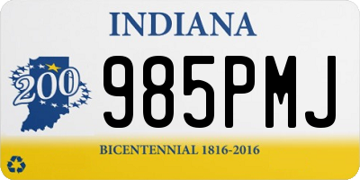 IN license plate 985PMJ