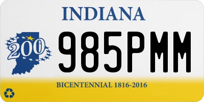 IN license plate 985PMM