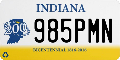 IN license plate 985PMN