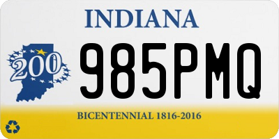 IN license plate 985PMQ