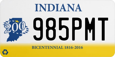 IN license plate 985PMT