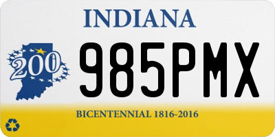 IN license plate 985PMX