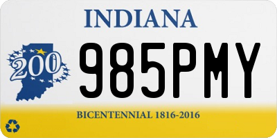 IN license plate 985PMY