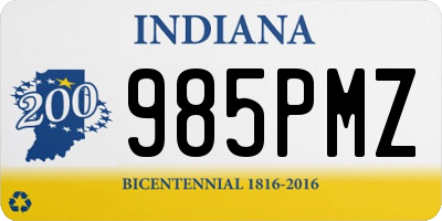 IN license plate 985PMZ