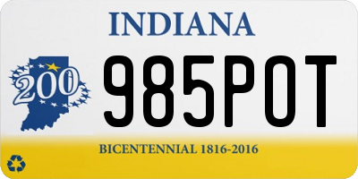 IN license plate 985POT