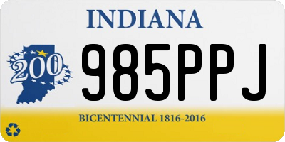 IN license plate 985PPJ