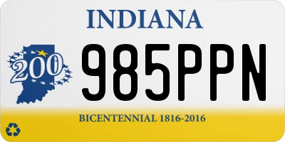 IN license plate 985PPN