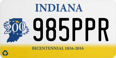 IN license plate 985PPR