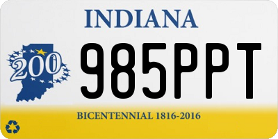 IN license plate 985PPT