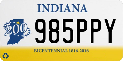 IN license plate 985PPY