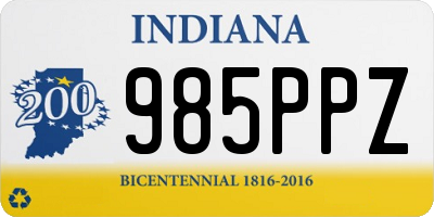 IN license plate 985PPZ