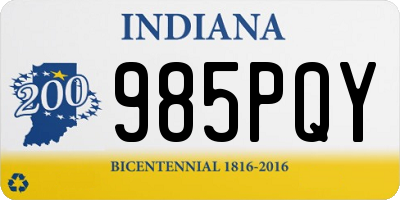 IN license plate 985PQY