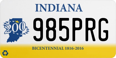 IN license plate 985PRG