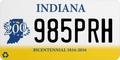IN license plate 985PRH