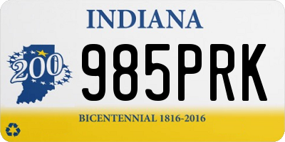 IN license plate 985PRK