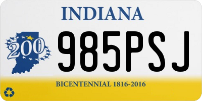 IN license plate 985PSJ