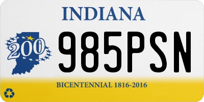 IN license plate 985PSN