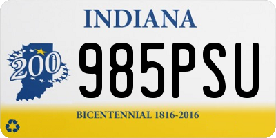 IN license plate 985PSU