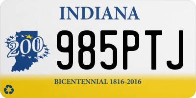 IN license plate 985PTJ