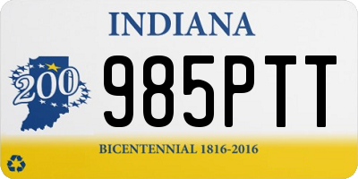 IN license plate 985PTT