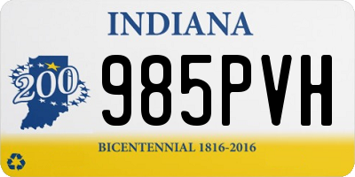 IN license plate 985PVH