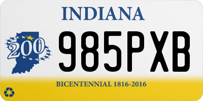 IN license plate 985PXB