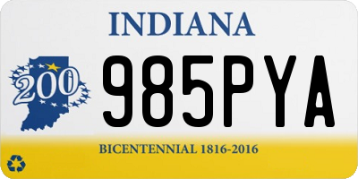 IN license plate 985PYA