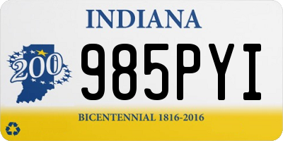 IN license plate 985PYI