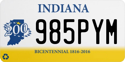IN license plate 985PYM