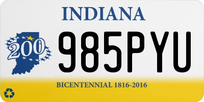 IN license plate 985PYU