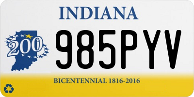 IN license plate 985PYV