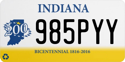 IN license plate 985PYY