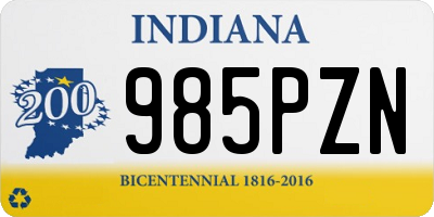 IN license plate 985PZN