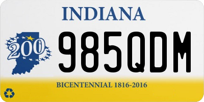 IN license plate 985QDM