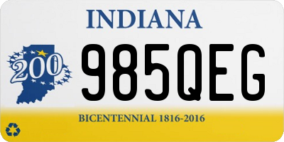 IN license plate 985QEG