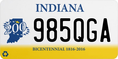 IN license plate 985QGA