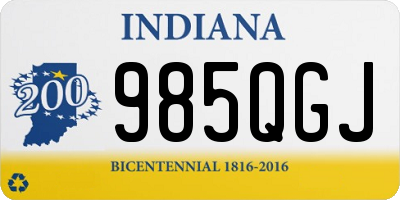 IN license plate 985QGJ