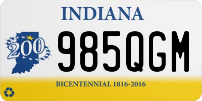 IN license plate 985QGM