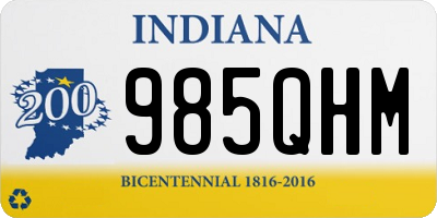 IN license plate 985QHM