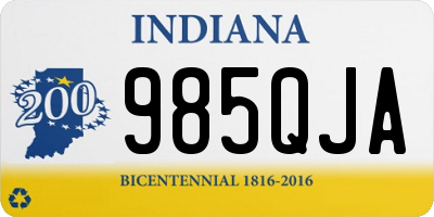 IN license plate 985QJA