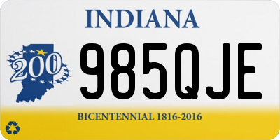 IN license plate 985QJE